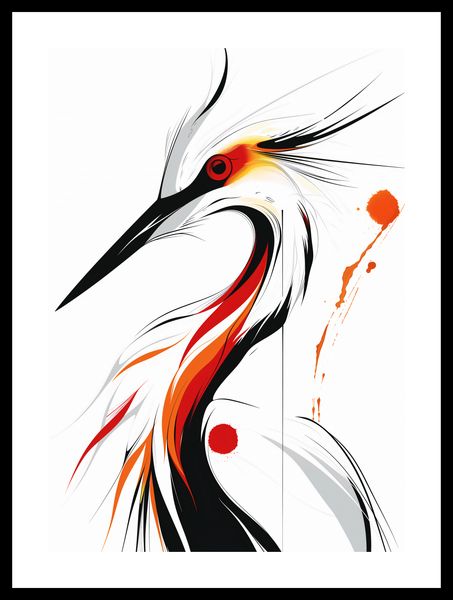 Plakat 29,7x42cm Bocian zdjęcie 3