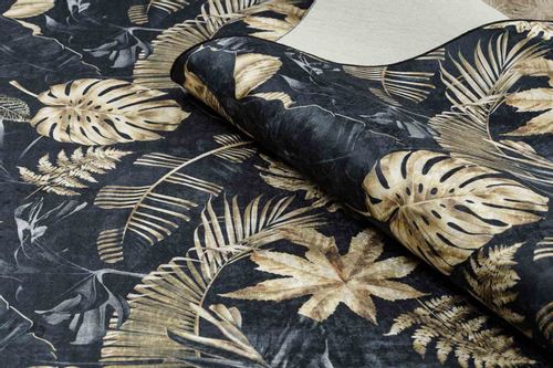 RUG/LU/ARLEN/LEAVES4/BLACK+GOLD/120x170 na Arena.pl