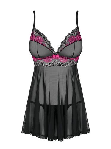 Urocza Babydoll i Stringi - Obsessive Tulia L/XL na Arena.pl