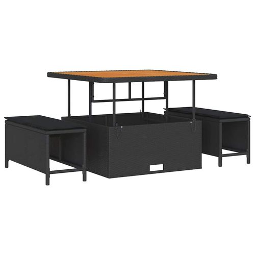 Zestaw Sof na Ogród z poduszką 13 pcs Czarny 100 x 100 x 71 cm na Arena.pl