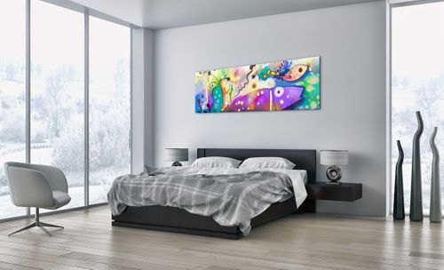 Obraz Na Płótnie - Ryby Pastele  - 160X50 Cm - Ab160X50-4096 na Arena.pl