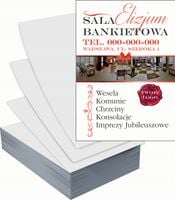Ulotki A5 reklamowe firmowe 5000szt wiele wzorów do wyboru SALA BANKIETOWA