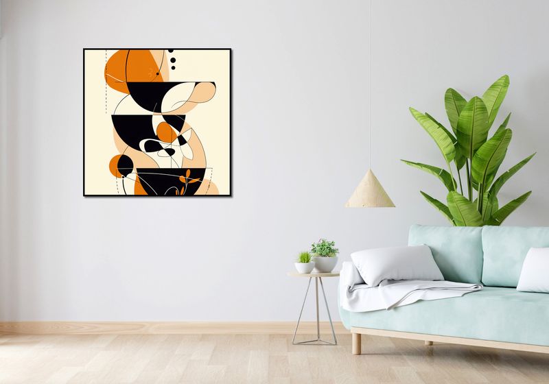 Plakat 90x90cm Taneczne Kręgi zdjęcie 4