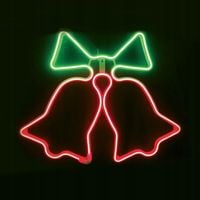 ACA Lighting Świąteczna dekoracja zewnętrzna dzwonki, 300 LED 3m podwójny