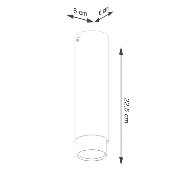 Plafon NERO 22,5 czarny/złoty zdjęcie 6