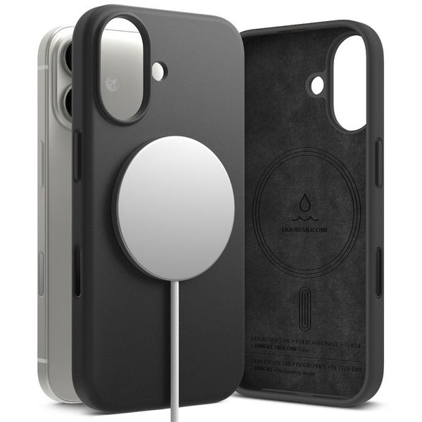 Etui Ringke Silicone Magnetic do iPhone 17 Czarne zdjęcie 1