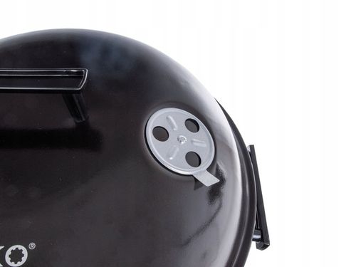 Grill węglowy okrągły z pokrywą i pokrowcem 39cm na Arena.pl