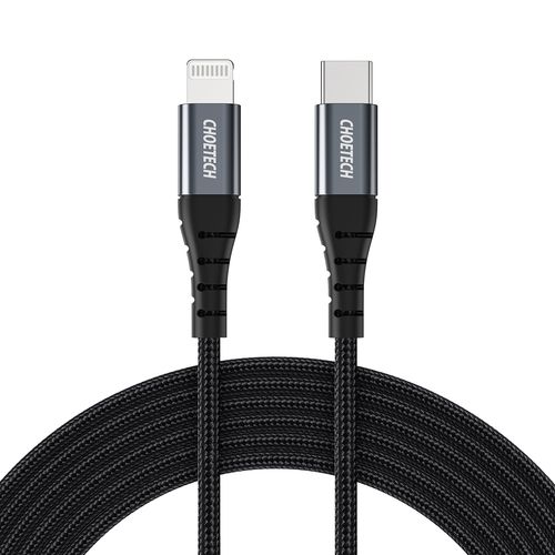kabel przewód do iphone mfi usb-c - lightning 480mb/s 3a 2m czarny na Arena.pl