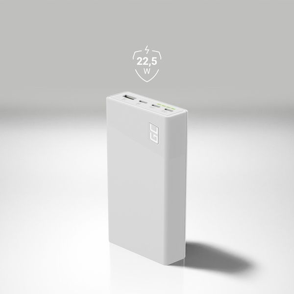 Green Cell Powerbank 20000mAh 22.5W Biały PowerPlay20s 3x USB-C PD QC 3.0 zdjęcie 7