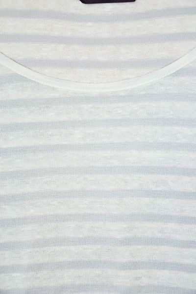 Bluzka w Biało-Szare Paski - 44 / XXL zdjęcie 4