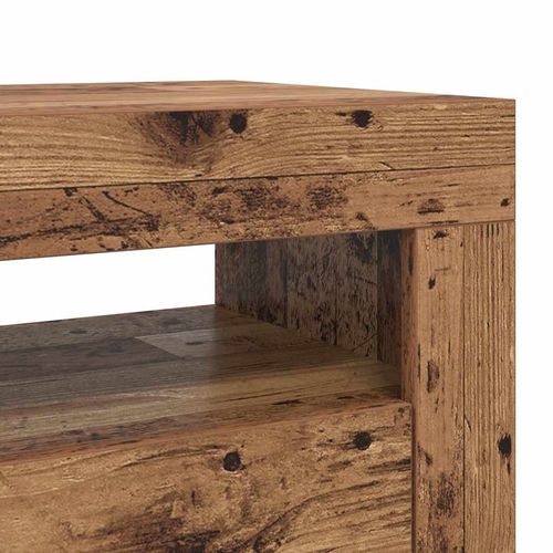 Szafka pod TV z oświetleniem LED, stare drewno, 90x35x40 cm na Arena.pl
