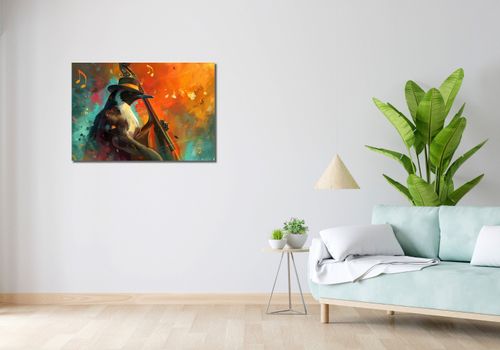 Obraz 90x60cm Pingwinia Nuta na Arena.pl