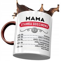 Kubek Bordowy Dla Mamy Matki Na Dzień Mamy Z Nadrukiem Ze Zdjęciem