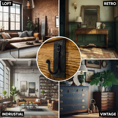 Hak John Paddle na ubrania kuty i oksydowany pojedyńczy S10 Uniwersalny na Arena.pl