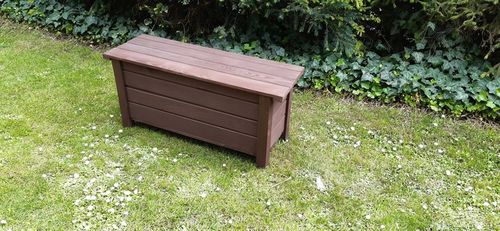 SKRZYNIA ŁAWKA OGRODOWA DREWNIANA 90cm lub 80cm Ławka, 2 Kolory, producent na Arena.pl