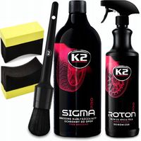 K2 ZESTAW DO MYCIA I PIELĘGNACJI FELG KÓŁ OPON