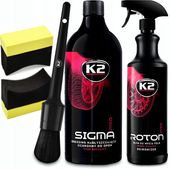 K2 ZESTAW DO MYCIA I PIELĘGNACJI FELG KÓŁ OPON