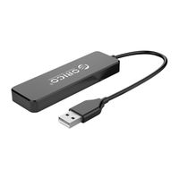 hub fl01 stacja dokująca rozdzielacz usb-a na 4x usb-a - czarny
