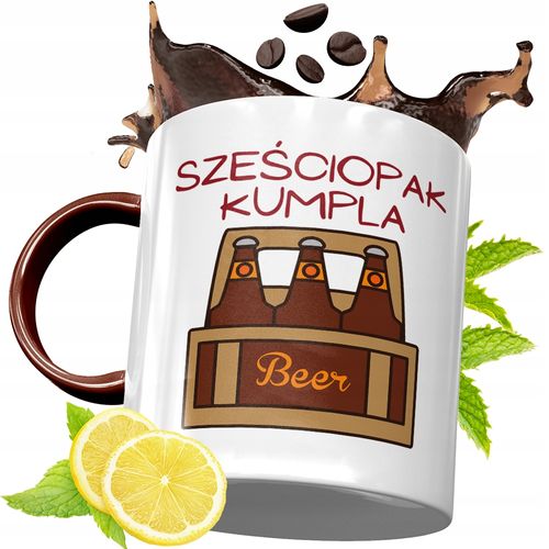 Kubek Bordowy Dla Przyjaciela Na Urodziny Prezent Z Nadrukiem Ze Zdjęciem na Arena.pl