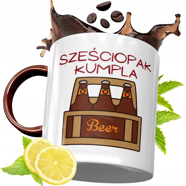 Kubek Bordowy Dla Przyjaciela Na Urodziny Prezent Z Nadrukiem Ze Zdjęciem zdjęcie 1