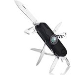 Multitool AZYMUT Turon, 10 narzędzi, karabinek, kabura