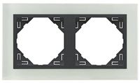 Efapel crystal ramka 2-krotna szkło grafit 90920 tcs