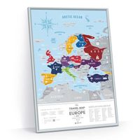 Mapa zdrapka "Travel Map™ Silver Europe" | 1DEA.me