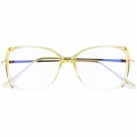 OKULARY ZERÓWKI Z FILTREM BLUE LIGHT DO KOMPUTERA OCHRONNE DAMSKIE KOCIE +