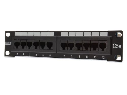 DIGITUS Patch Panel 25,4cm 10Zoll Cat5e 12-Portów na Arena.pl