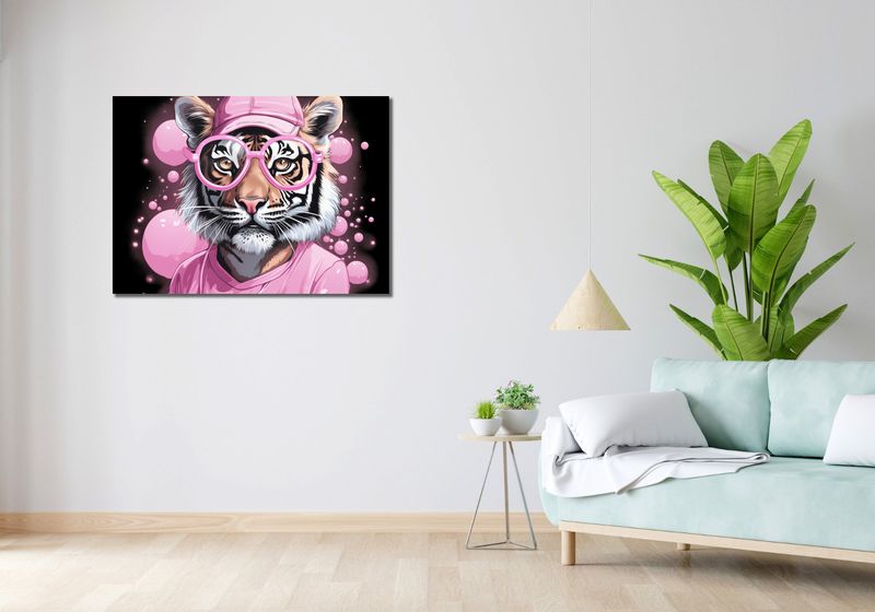 Obraz 100x70cm Ludzki Tygrys zdjęcie 2