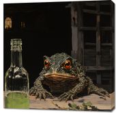 Obraz 90x90cm Oczekiwanie w Półmroku