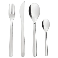 Komplet sztućców nierdzewnych Zestaw dla 4 osób 16 elemetny srebrne MOPSIG