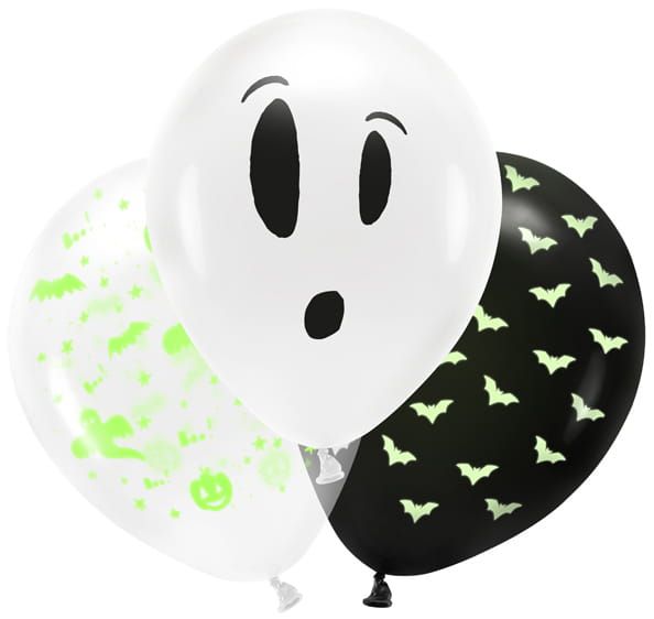 Balony UV 27cm, BOO!, mix zdjęcie 1