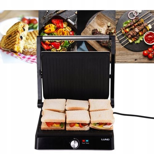 GRILL ELEKTRYCZNY OPIEKACZ DO MIĘSA WARZYW LUND 2200W 29x23cm na Arena.pl