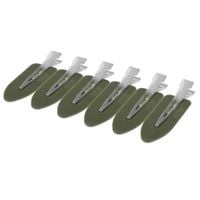 FOX Spinki do włosów bezuciskowe do makijażu 6szt oliwkowe