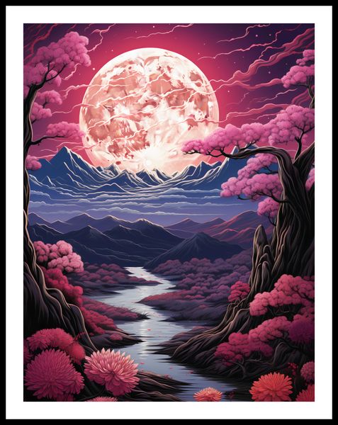 Plakat 50x65cm Różowa Kraina Marzeń zdjęcie 3