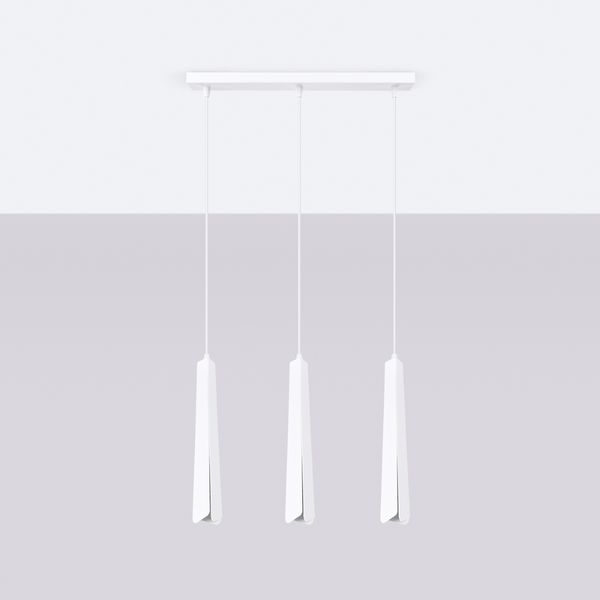 Lampa wisząca PRYSM 3L biała zdjęcie 2