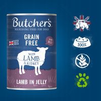 Butchers karma mokra dla psa jagnięcina 10x400g