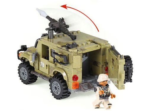 Techniczne KLOCKI WOJSKO auto + wartownia ZA2361 na Arena.pl