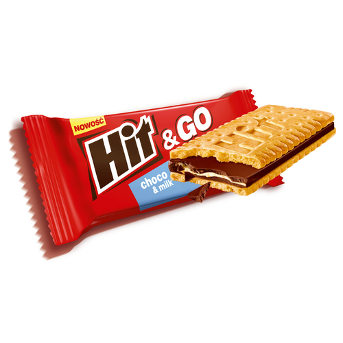 Ciastka Hit & Go Chocolate & Milk 4 x 27 g na Arena.pl