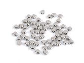 SERDUSZKO MINI DO BRANSOLETEK HANDMADE DIY DEKOR SREBRNY 6X6MM 30SZT