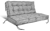 zestaw poduszka ogrodowa z wysokim bokiem 120/80 cm + 120/40 cm na ławkę