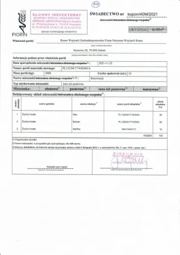 Trawa mieszanka traw renowacyjna dosiewka do naprawy trawników ROENS na Arena.pl