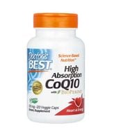 DOCTOR'S BEST Koenzym Q10 100 mg i Piperyna BioPerine - Vegan (120 kaps.)