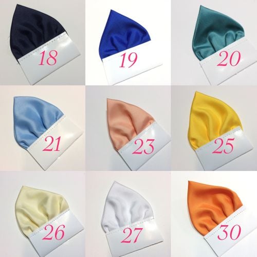 Żółta poszetka trójkątna "Wypustka" na Arena.pl