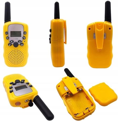WALKIE TALKIE DLA DZIECI KRÓTKOFALÓWKA 2 SZTUKI ZASIĘG 3KM LATARKA ŻÓŁTE na Arena.pl