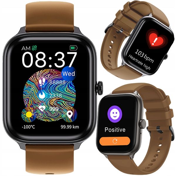 Smartwatch IMILAB IMIKI ST1 brązowy zdjęcie 2