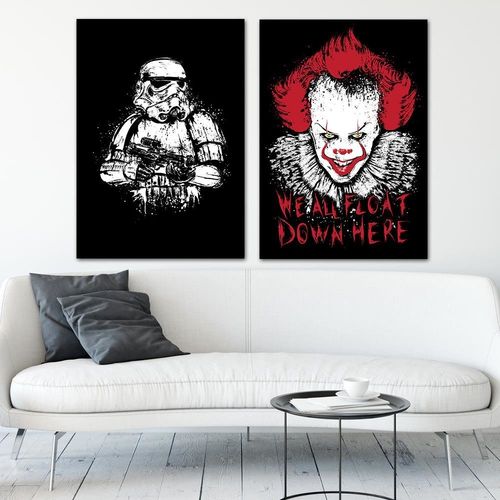 Deco Panel, Straszny Clown 40x60 na Arena.pl