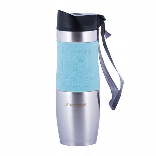 KUBEK TERMICZNY do kawy herbaty TERMOS BUTELKA bidon KAMILLE 480ml na Arena.pl