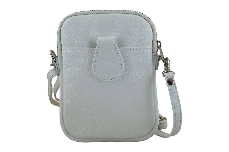 Skórzane etui na telefon - Białe zdjęcie 1